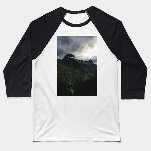 Epic Landscape on Milford Track in New Zealand Baseball T-Shirt by Danny Wanders